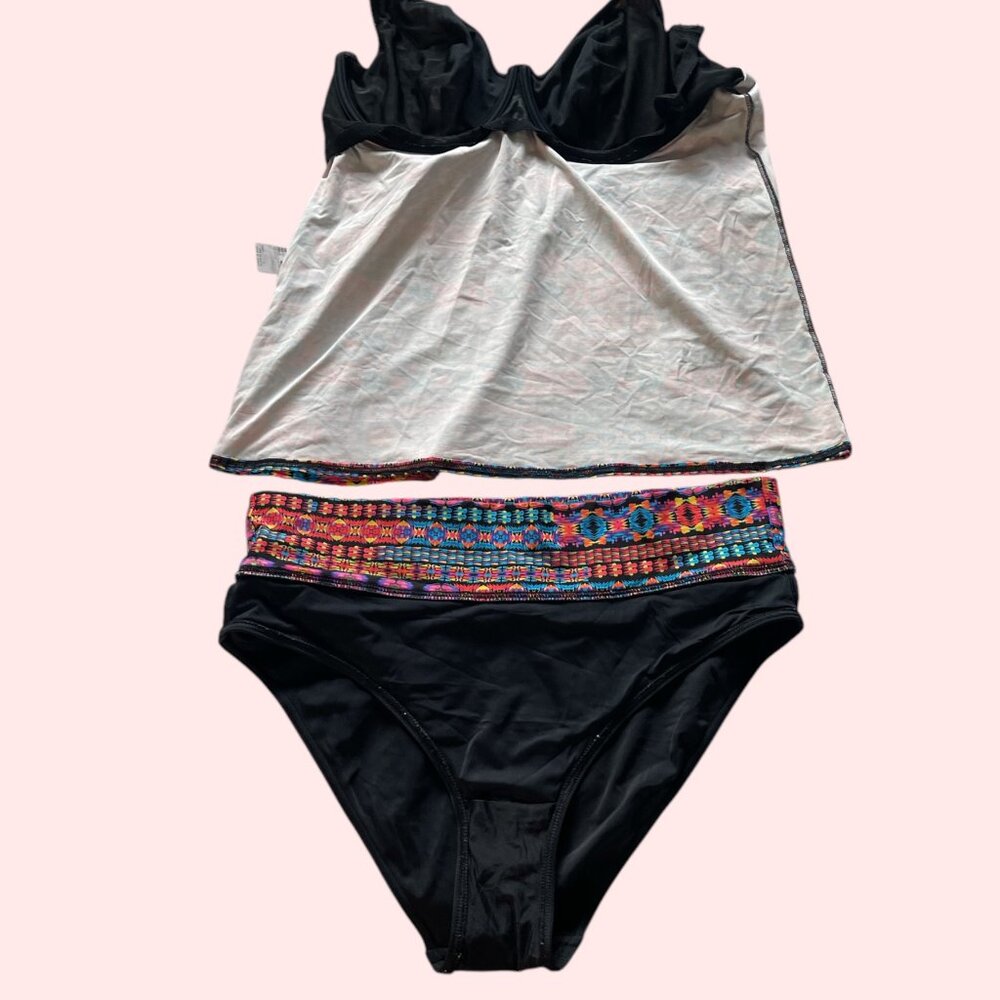 Chic Support in Style – Freya Multicolor Tankini Set, Size XL - Picture 5 of 9